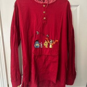 Red Winnie the Pooh pullover
